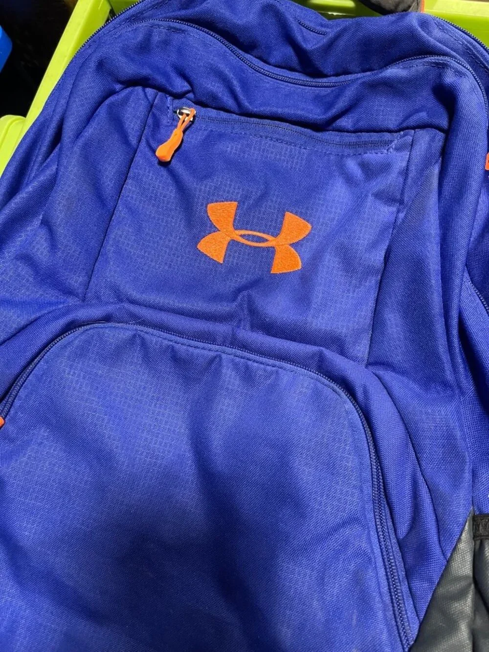Under Armour Storm Blue & Orange Backpack Multi-Compartment Lightweight Durable
